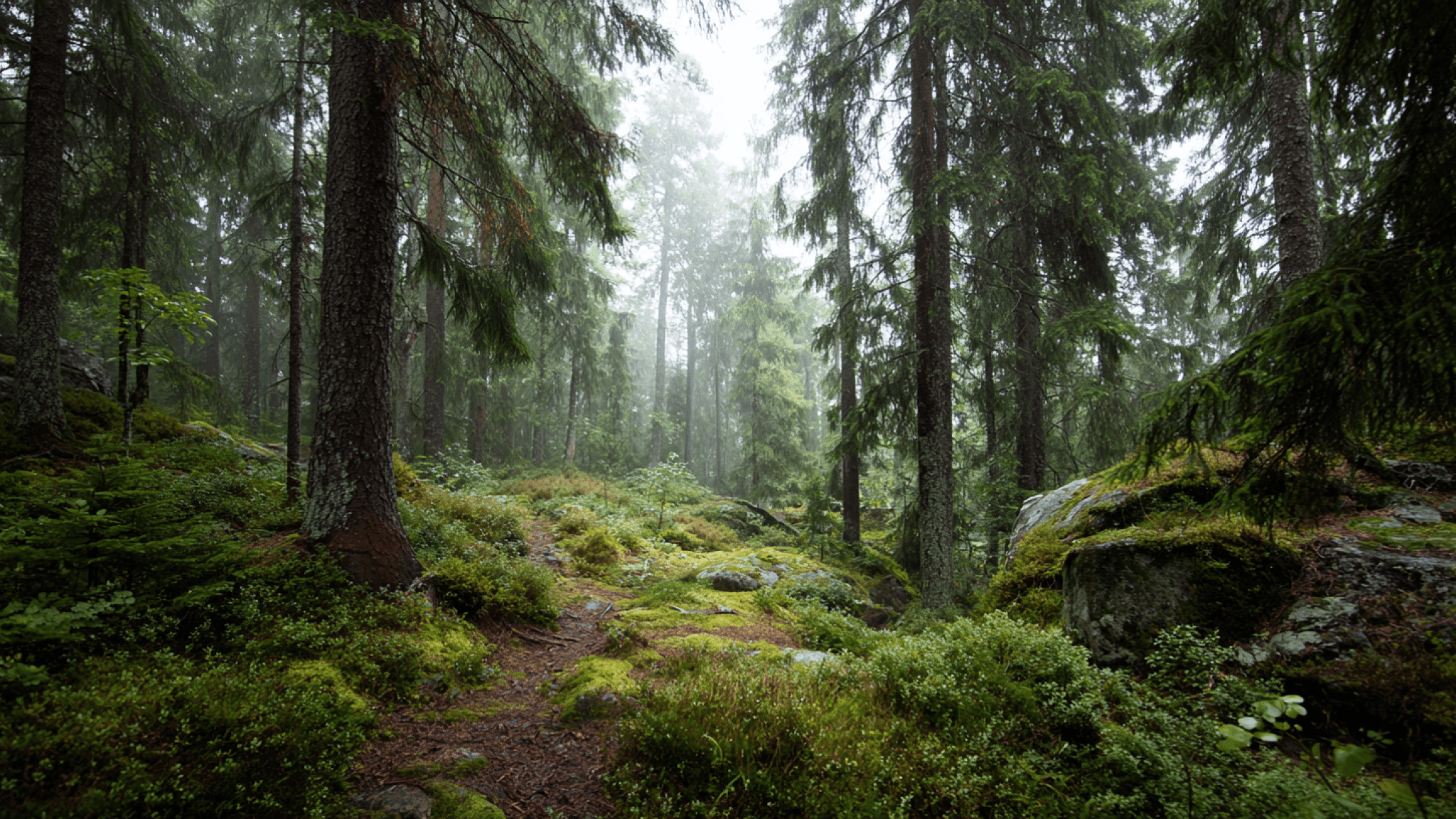 Image produced by generative artificial intelligence Skogsbild