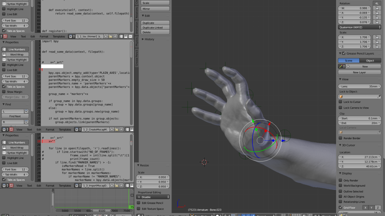 Hands model
